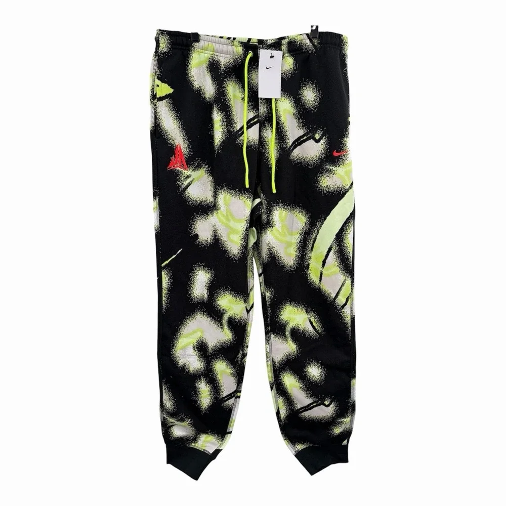 Nike Jordan JA Club Fleece Basketball Joggers Volt Men's Size L Tall HV3382-702
